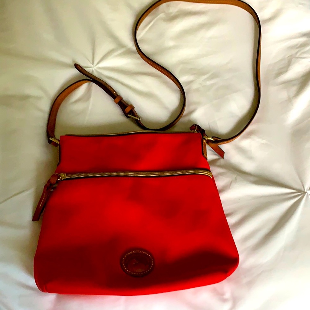 Red crossbody bag